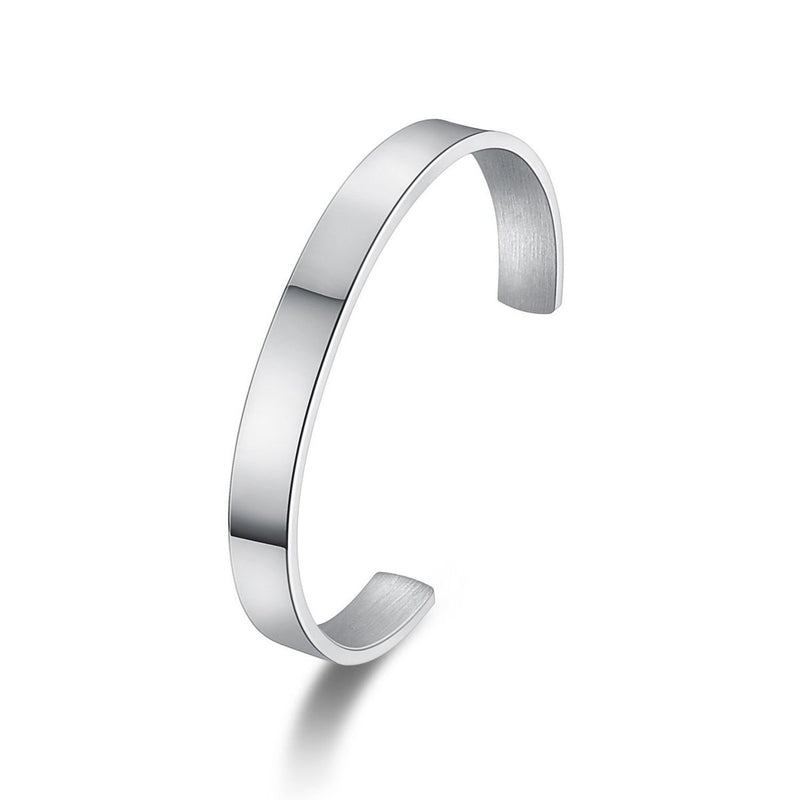 Cuff Silver 8mm (Stainless)
