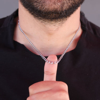 Hip Hop Chain Silver (4mm)