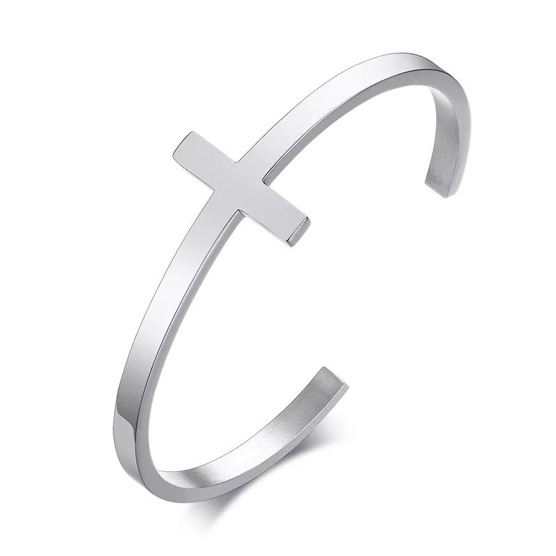 Cross Cuff (Silver)