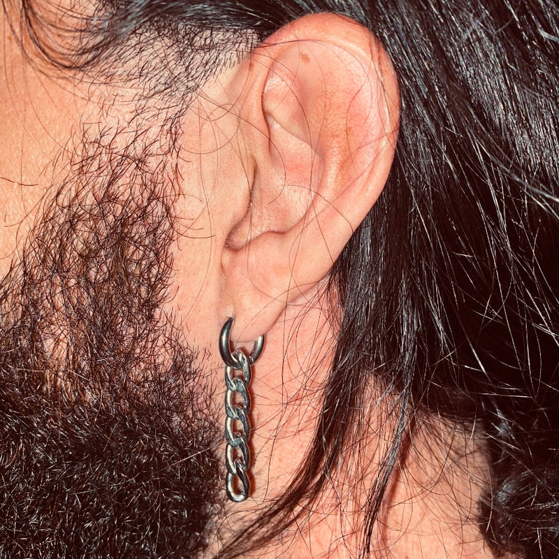 Chain Earrings (Silver)