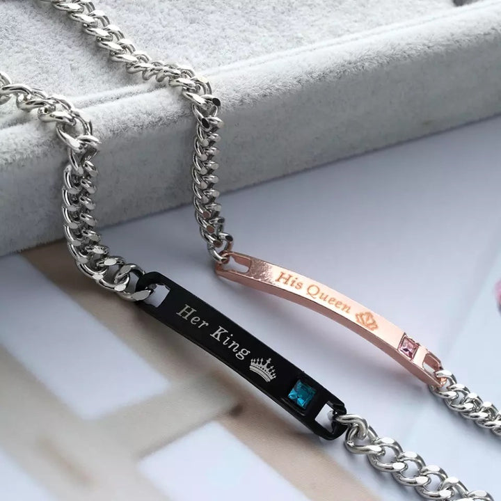King &amp; Queen Set (Black &amp; Rose Gold)