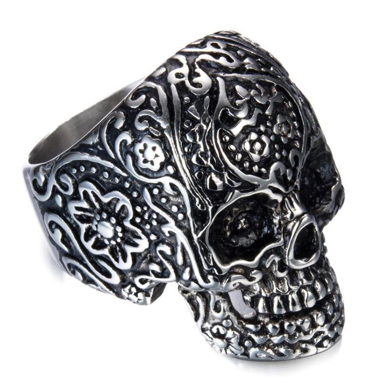 Ανδρικό ατσάλινο δαχτυλίδι Skull