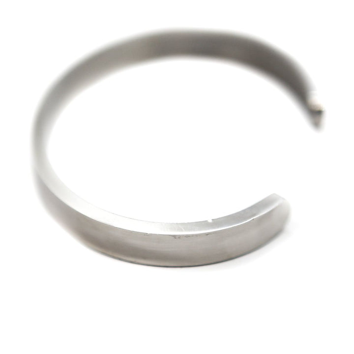 Solid Cuff 8mm ασημί ανδρικό ατσάλινο cuff βραχιόλι από ανοξείδωτο ατσάλι 316L